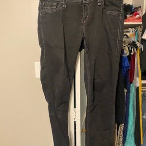 Rock Revival Size 29 Skinny Jeans. Distressed black color.